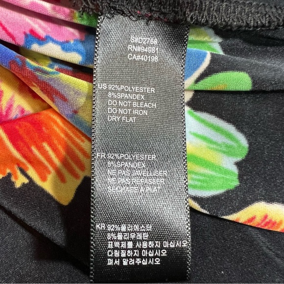 XXI Open Multi-color Floral Ruffle Boho Hawaiian Dress Size Small - Picture 7 of 11